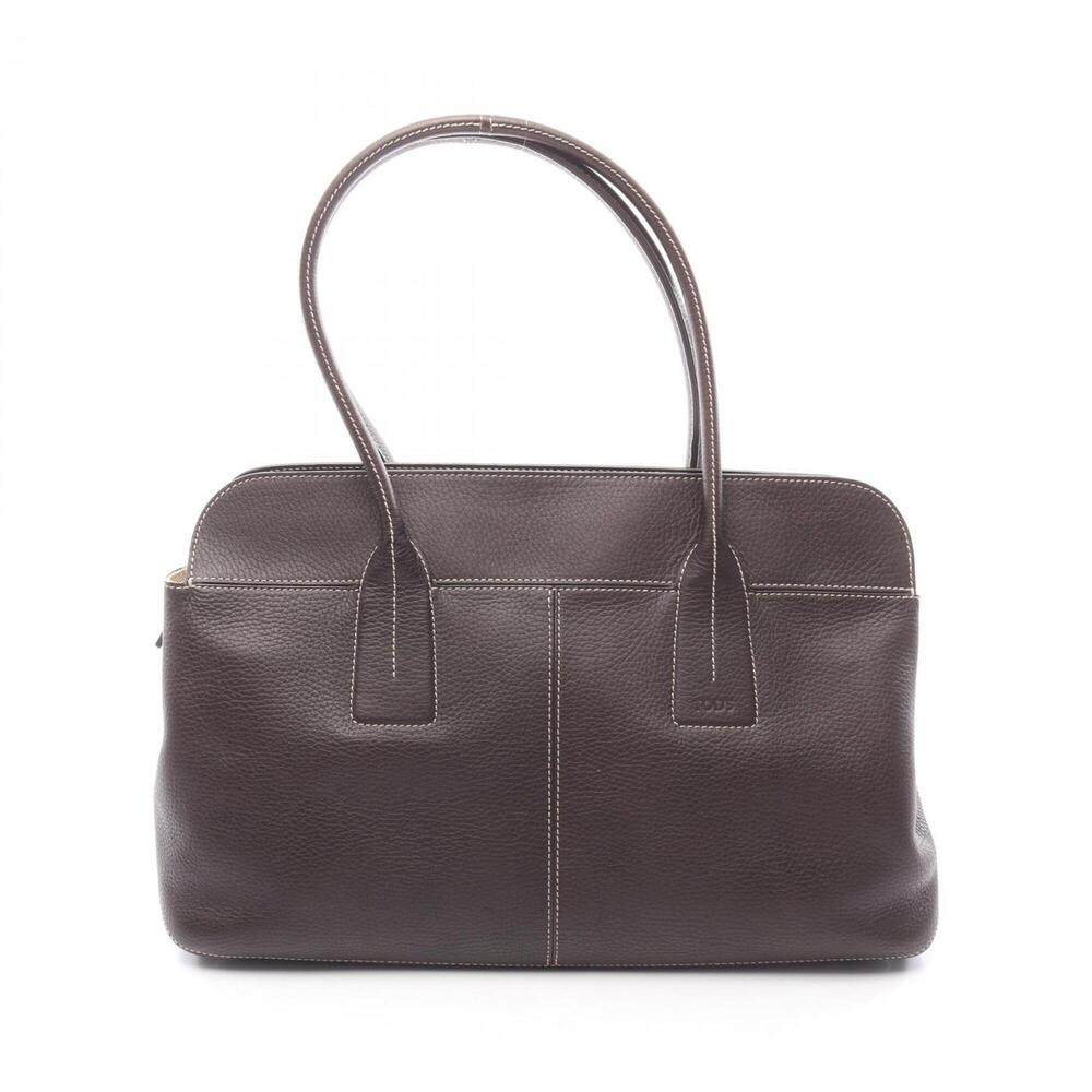 Tod's Tote Bag Handbag Leather Women's Brown